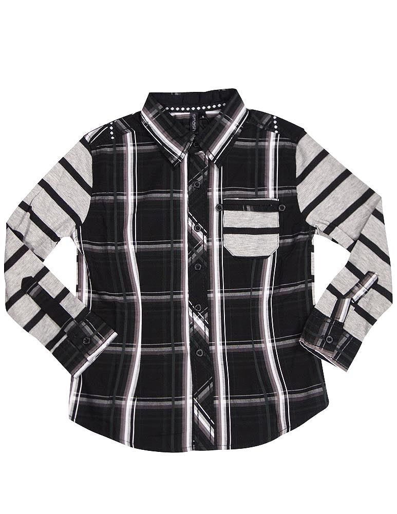 Smash Boys Western Style Long Sleeve Button or Snap Down Shirt Top