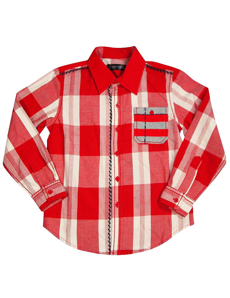 Smash Boys Western Style Long Sleeve Button or Snap Down Shirt Top