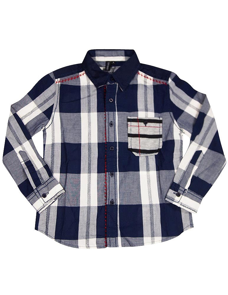 Smash Boys Western Style Long Sleeve Button or Snap Down Shirt Top