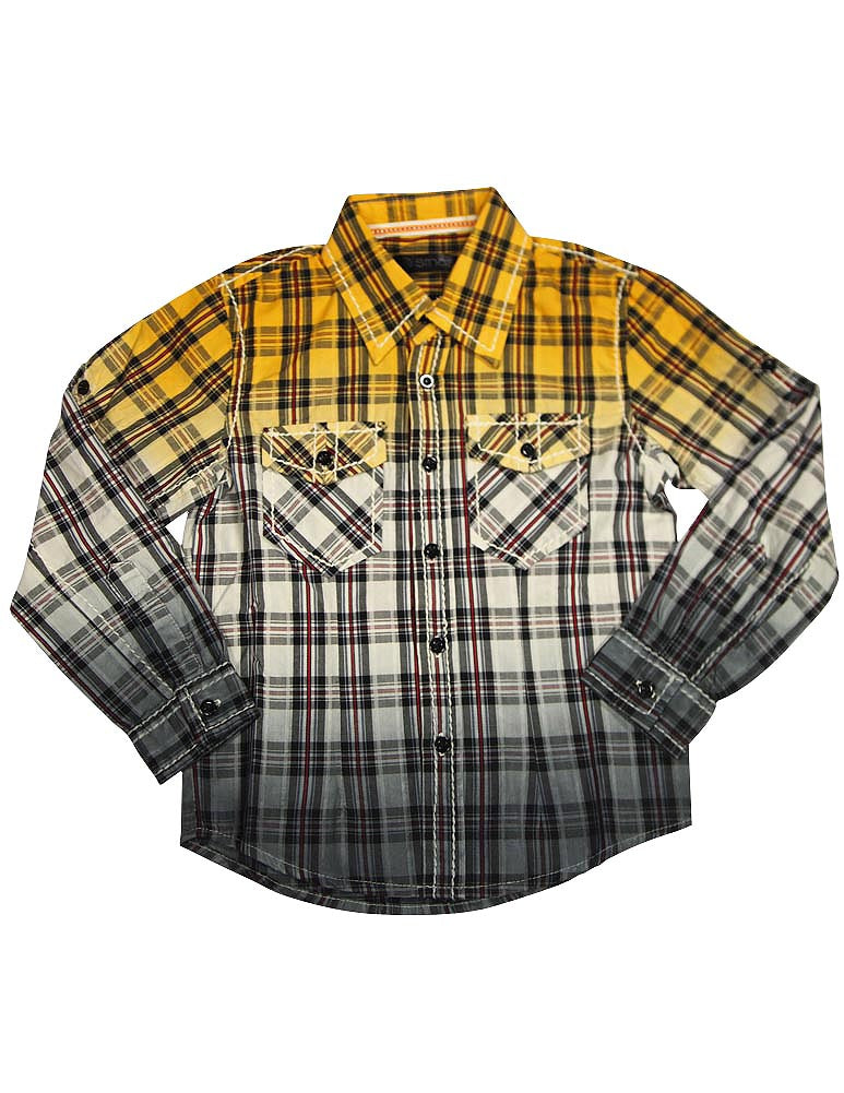 Smash Boys Western Style Long Sleeve Button or Snap Down Shirt Top