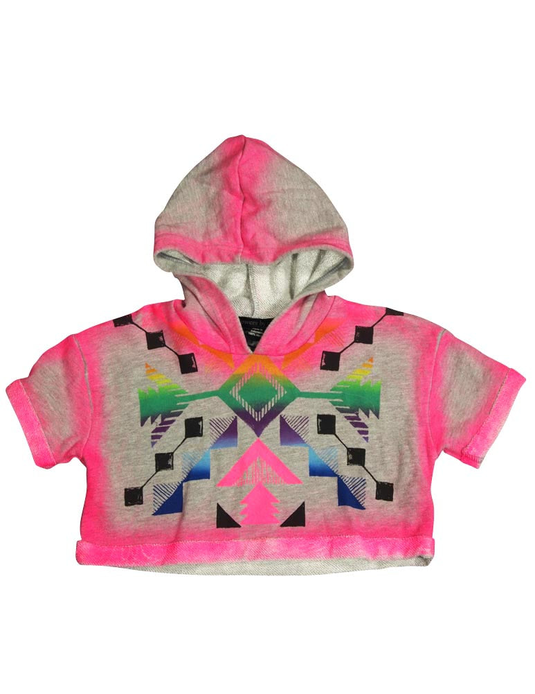 Flowers by Zoe Girls Fashion Short Sleeve Pullover Sweatshirt Top