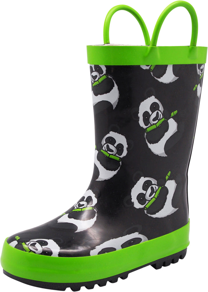 Norty Big Kids Boys Girls Waterproof Rubber Printed Rain Boots - 12 Patterns